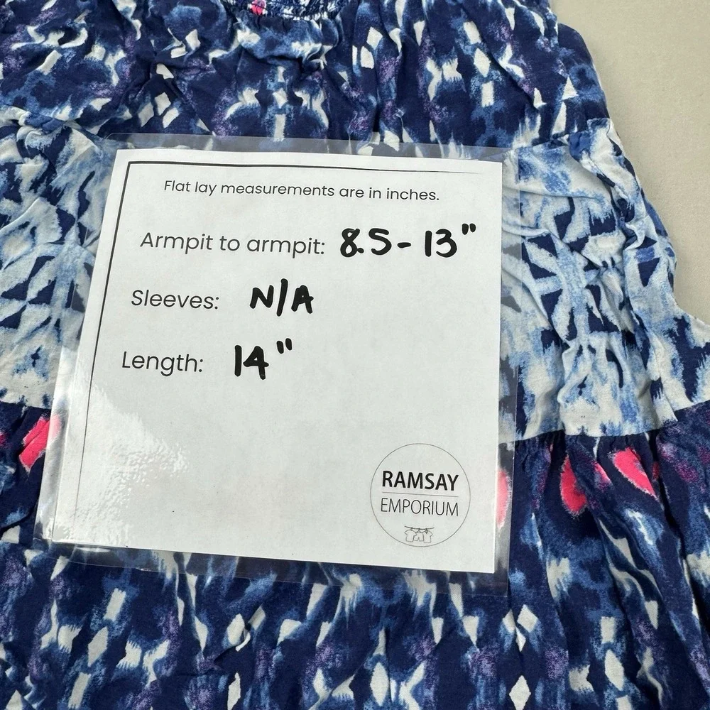 OSHKOSH BGOSH Toddlers Sundress Smocked Navy/Pink flowers -‎ 18M